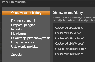 Rozdział 12: Konfiguracja Centralne okno konfiguracji programu Pinnacle Studio nosi nazwę Panelu sterowania.