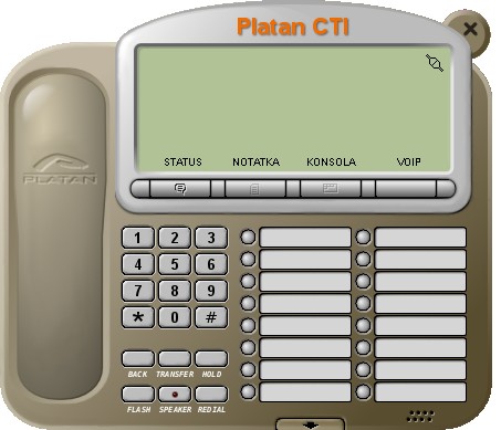 3.2. Konfiguracja programu Klient CTI PLATAN CTI ver. 2.00.