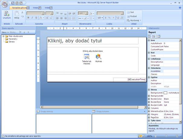 4 Projektowanie raportów w Report Builder 4 Projektowanie raportów w Report Builder Poniżej opisane zostały podstawowe kroki, jakie należy wykonać w celu zaprojektowania raportu na bazie wartości