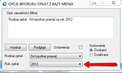 S t r n a 70 infrmacje zstały sknfigurwane prawidłw, należy nacisnąć klawisz w celu wydrukwania raprtu płat. Od wersji 11.4 istnieje również mżliwść wygenerwania raprtu na dany rk: Rysunek 75.