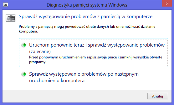 Rysunek 17 Zakładka Wejście narzędzia dxdiag [opracowanie własne] Kolejnym narzędziem ułatwiającym wyszukiwanie uszkodzeń w systemie komputerowym jest Diagnostyka pamięci systemu Windows.
