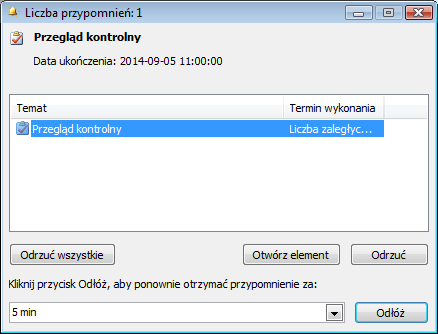 Podręcznik użytkownika Sage Symfonia Środki Trwałe 164 Po przeprowadzeniu synchronizacji zdarzenia z rejestru są zapisane w kalendarzu MS Outlook, co może ułatwić dostęp do nich.