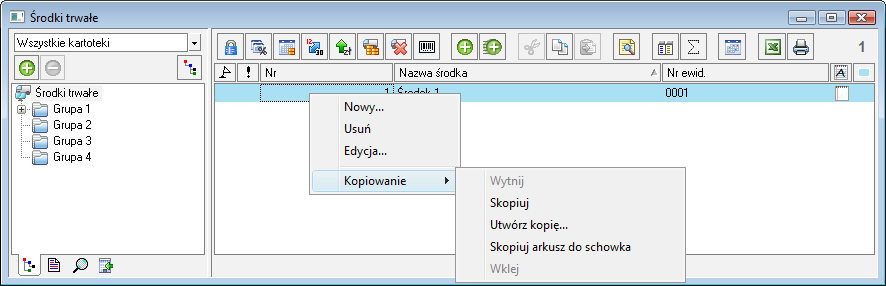 Podręcznik użytkownika Sage Symfonia Środki Trwałe 41 Rys. 31 Dialog Eksport do FK.