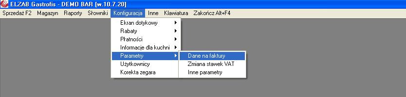 Parametry programu Po zainstalowaniu programu przechodzimy do MENU MAGAZYN a następnie do zakładki Konfiguracja --> Parametry --> Inne Parametry Określić tu