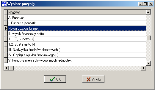 Czynno t naley wykona dla kadej zdefiniowanej JB w systemie, lub tylko dla jednej, ale z w5-czonopcj- Wszystkie Rys.