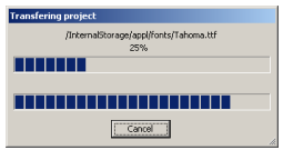 4. Pierwsze kroki z GALILEO 30 Po skonfigurowaniu połączenia i uruchomieniu FTP Server a można przystąpić do wgrywania aplikacji. Należy wybrać w tym celu przycisk Download.