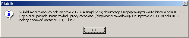 Rysunek 74. Okno dialogowe: Kreator importu dokumentów krok 4/6 Import moe byt procesem dugotrwaym - zaley to od wielko?ci pliku KEDU. 6. Jeeli w?