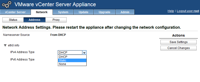 Po chwili system zakończy konfigurację wstępną (Rys. 20). Rys. 20. Zakończenie konfiguracji vcenter Server Appliance.