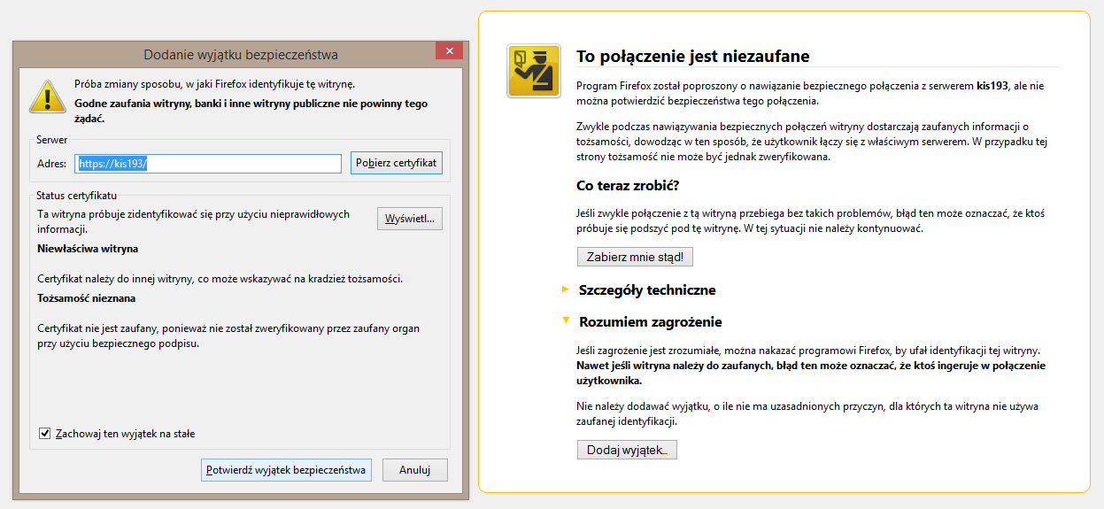 Rys. 7. Wybieranie ustawień IP.