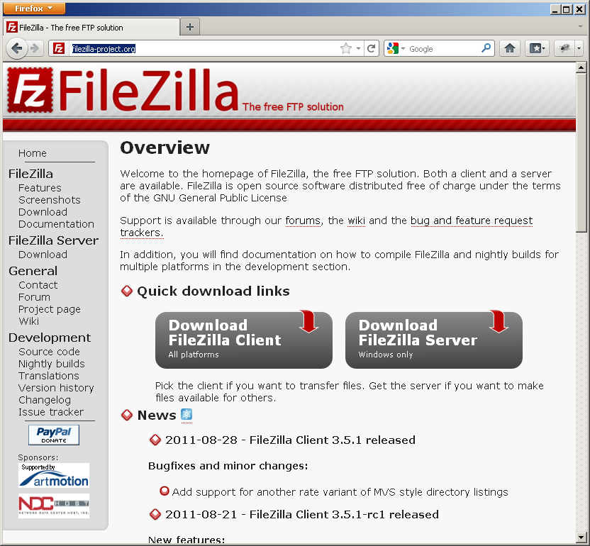 Slajd 101 Filezilla strona