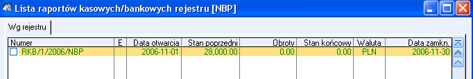 Ćwiczenie 2 moduł KASA/BANK Strona 5 z 12 odznaczyć IBAN i wpisać numer rachunku: 69-10101023-0004592221000000, Okres raportów: Miesięczny, Saldo BO: 28 000,00 zł, Odznacz parametr: Numery Obce