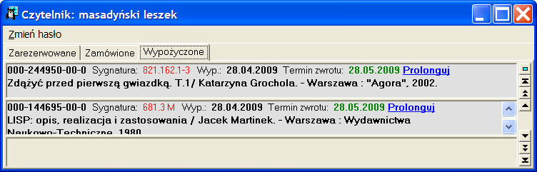 tym celu należy wybrać z menu głównego polecenie konto. Na ekranie pojawi się okno podobne do pokazanego na poniższym rysunku.