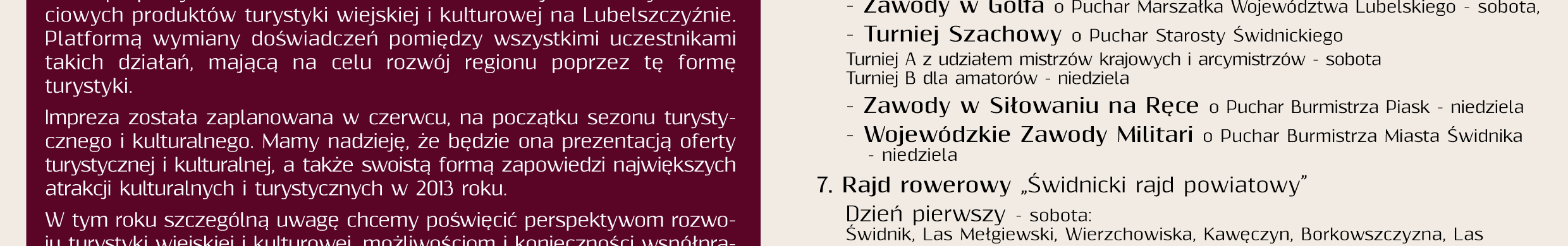 Zapraszamy na I Targi