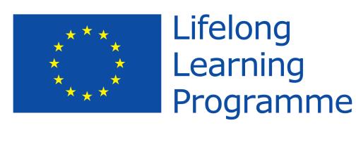 Projekt jest dofinansowany przez Komisję Europejską w ramach programu "Uczenie się przez całe życie" (Lifelong Learning Programme of the European Union) o numerze: 518227-LLP-1-2011-1-ES-GRUNDTVIG-