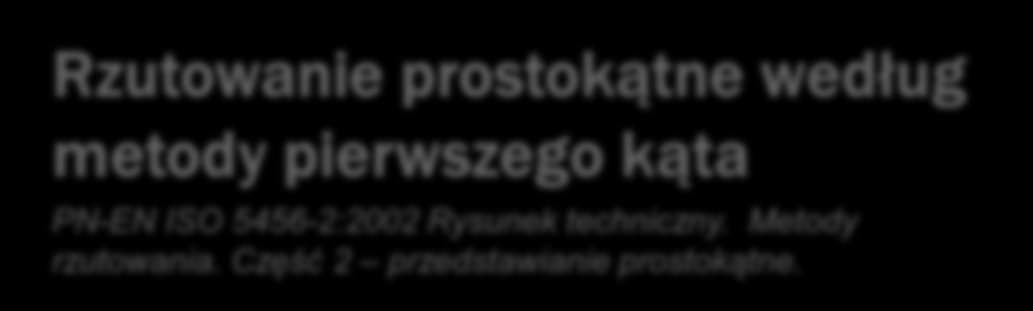 Płaszczyzna rzutu głównego Rzutowanie prostokątne można przyrównać do zamknięcia odwzorowywanego obiektu w sześcianie, którego boki są w miarę możliwości równoległe lub prostopadłe do płaszczyzn