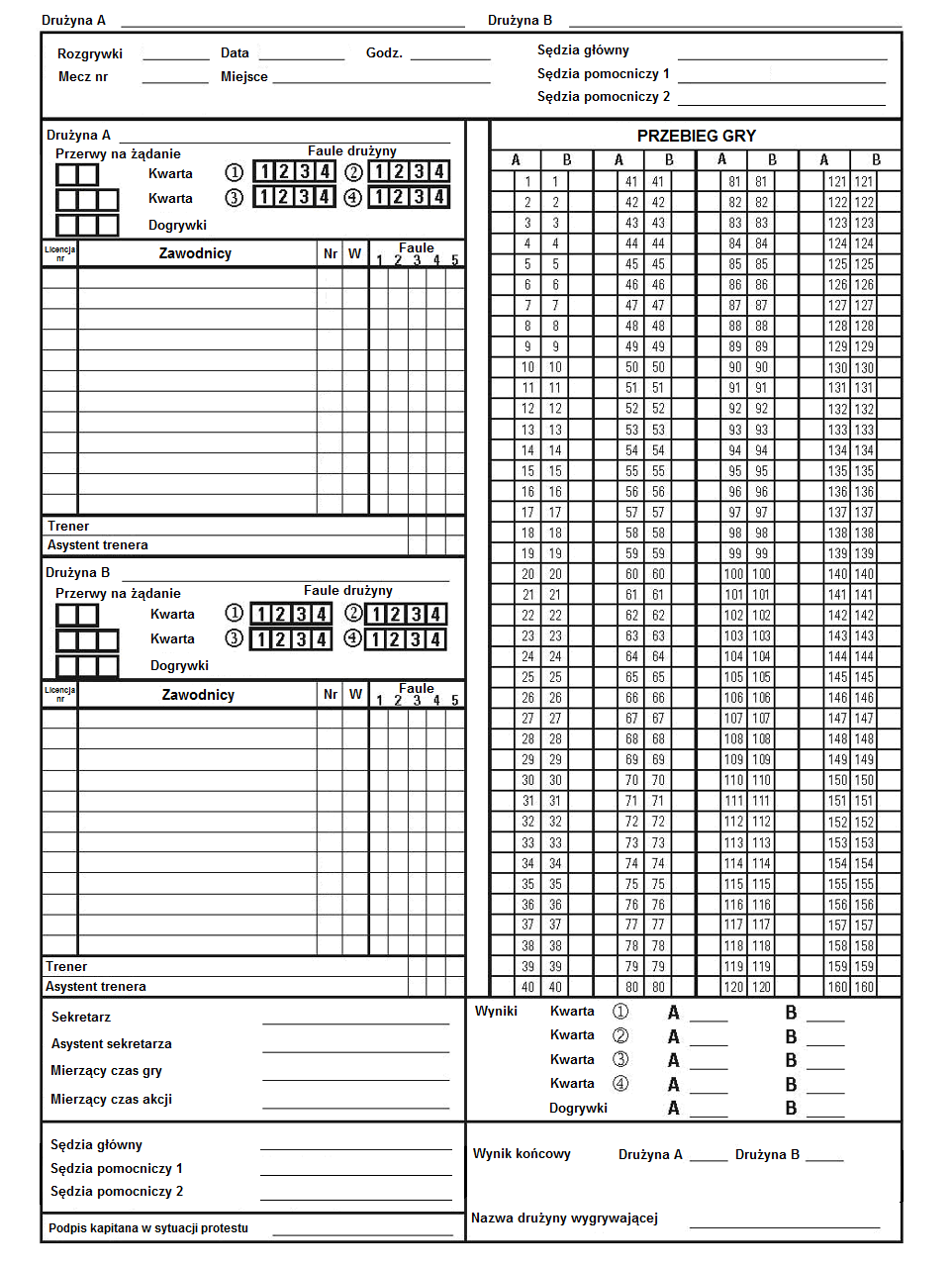 B PROTOKÓŁ MECZU Rysunek 8.
