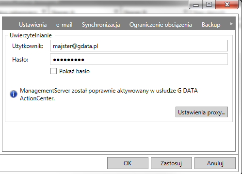 G DATA Administrator 42 G DATA ActionCenter Zarządzanie urządzeniami mobilnymi ios wymaga połączenia aplikacji G DATA Administrator z usługą G DATA ActionC enter.