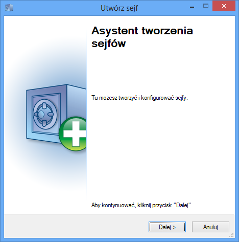 59 9.1 G Data Security Tworzenie sejfu Asystent tworzenia nowego sejfu zgromadzi informacje na temat sejfu i utworzy wirtualną partycję, do której dostęp będzie zabezpieczony hasłem. 9.1.1 Lokalizacja i rozmiar sejfu Pierwsze okno umożliwia wskazanie lokalizacji zapisu sejfu oraz ustalenie jego maksymalnego rozmiaru.