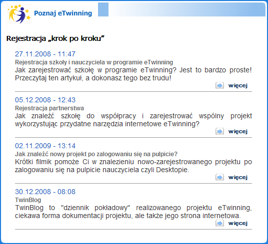 Poradniki i instrukcje ogólne informacje o programie etwinning opis procedury rejestracji konta nauczyciela na europejskim