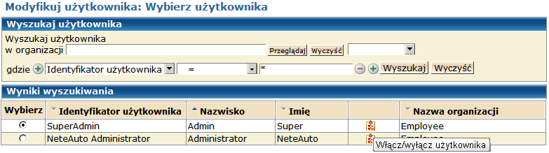 r12.5 SP7 Dodatkowe zadania na ekranach wyszukiwania i ekranach list Aplikację CA Identity Manager można skonfigurowad w sposób udostępniający dodatkowe czynności, które użytkownicy mogą wykonywad na