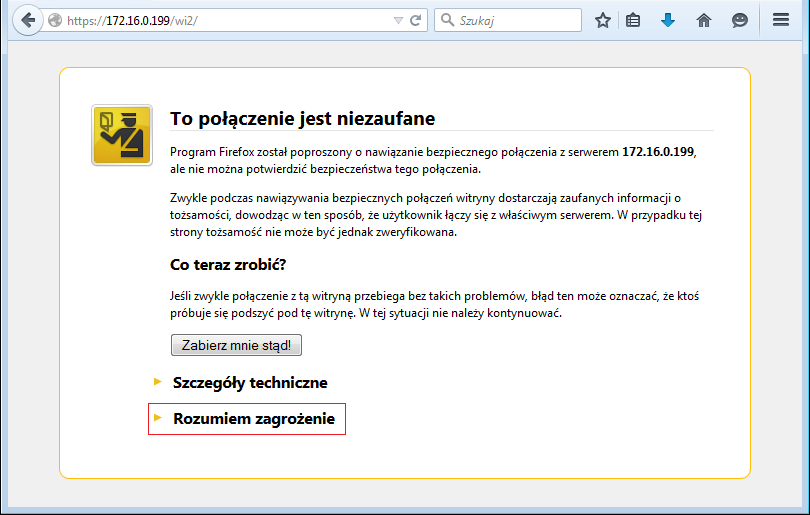 5: Instalacja certyfikatu SSL W zależności od zastosowanej przeglądarki www instalacja certyfikatu SSL różni nieznacznie.