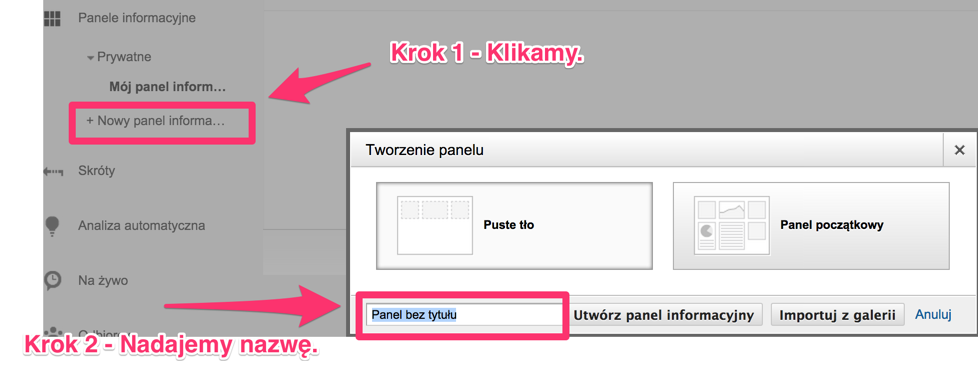 Rozdział 18. Panele informacyjne Panele informacyjne pozwalają w prosty sposób tworzyć własne raporty w postaci widżetów. W panelu informacyjnym możesz zawrzeć tylko te dane, które cię interesują.