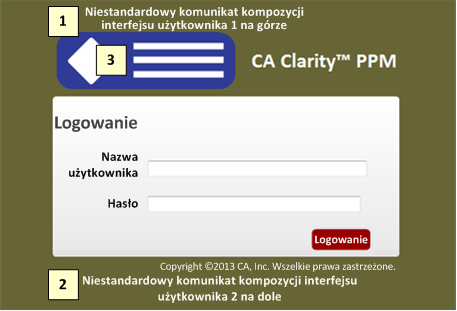 System będzie niedostępny od 23:30 w niedzielę 15 kwietnia do 3:30 w poniedziałek 16 kwietnia. 1. Komunikat wyświetlany u góry strony logowania U góry strony logowania można dodad ogłoszenie dotyczące usługi lub komunikat niestandardowy.