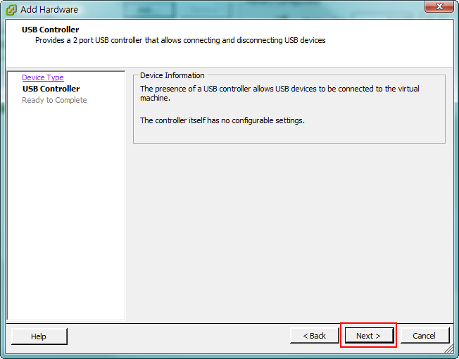 Select USB Controller from the list and click the Next. (Select Serial Port if using serial connection.) Wybierz USB Controller z listy I naciśnij Next.