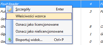 Inwentaryzacja sprzętu i oprogramowania 1. 132 Z poziomu okna Audytu inwentaryzacji oprogramowania Kliknij w przycisk Audyt Audyt oprogramowania znajdujący się na głównym pasku narzędziowym.