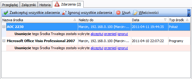 Inwentaryzacja sprzętu i oprogramowania 7.5.7 154 Importowanie danych Jeżeli już posiadasz spis środków trwałych, to możesz go zaimportować do nvision.