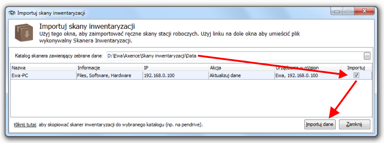 171 Axence nvision Help skopiowanie obu plików skanera (nvision_inventoryscanner.exe oraz nvision_inventoryscanner.config). Uruchom plik wykonywalny skanera inwentaryzacji (nvision_inventoryscanner.