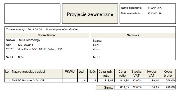 dokumentów magazynowych. Przycisk Dodaj transakcję umożliwia utworzenie transakcji na podstawie dokumentu magazynowego.