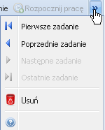 Toolbar Każdy widok szczegółów posiada w swoim nagłówku toolbar zawierający ikony umożliwiające m.in.