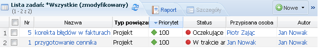 Natomiast jeśli pojawi się ikonka kłódki edycja wartości pola jest zablokowana. Listę danych możesz w łatwy sposób przefiltrowywać.