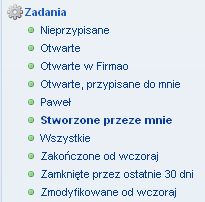 Po naciśnięciu przycisku "Filtruj" w panelu po prawej stronie zostanie wyświetlony widok, w którym pokazane będą tylko obiekty danej klasy spełniające wprowadzone właśnie kryteria.