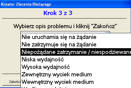 Podstawowe moduły funkcyjne Syenbi BI Zlecenie Pracy może