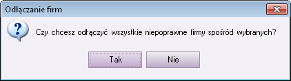 2014.b Forte Administracja Automatyczna weryfikacja stanu baz systemu Stan firm dołączonych do listy firm systemu jest dodatkowo, poza opisem słownym, sygnalizowany w sposób graficzny.