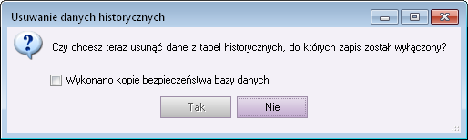 Wyłączenie automatycznego zapisu historii dla tabel systemu Forte Począwszy od wersji 2014 systemu Forte został domyślnie wyłączony automatyczny zapis historii zmian dla tabel.