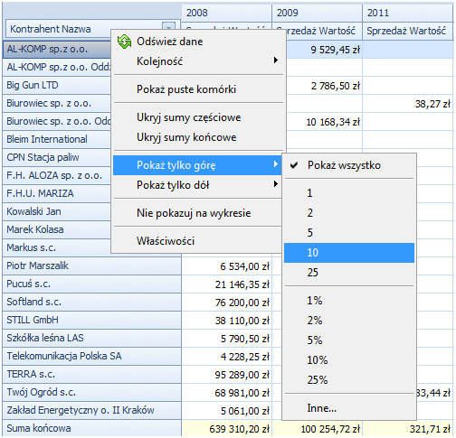 Rysunek 77 Filtrowanie ad-hoc 4.3.2.