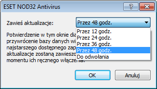 4.3.1.2.3 Połączenie z siecią LAN W celu pobrania aktualizacji z serwera lokalnego z systemem operacyjnym klasy Windows NT domyślnie wymagane jest uwierzytelnianie każdego połączenia sieciowego.