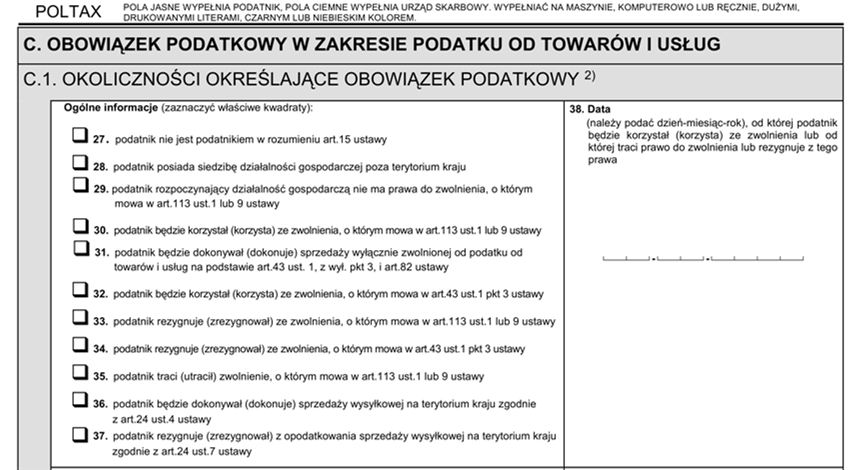 ZGŁOSZENIE REJESTRACYJNE VAT-R x POLSKIE PÓŁNOCNE PIERZE I PUCH SPÓŁKA Z OGRANICZONĄ ODPOWIEDZIALNOŚCIĄ POLSKIE PÓŁNOCNE PIERZE I PUCH SP. Z O.O. 221136949 11-12-2013 POLSKA POMORSKIE KARTUZY SOMONINO 2/4 BORCZ 83-312 HOPOWO ZGŁOSZENIE REJESTRACYJNE VAT-R x 01-01-2014 ZWOLNIENIE PODMIOTOWE ZWOLNIENIE DO LIMITU PODMIOTOWE CZYNNOŚCI 150.