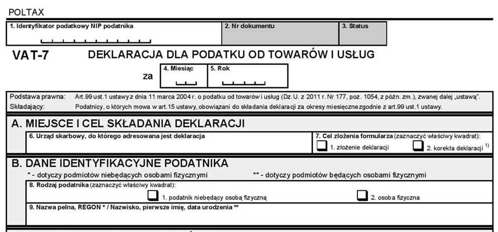 JEDNYM Z OBOWIĄZKÓW PODATNIKÓW VAT JEST PROWADZENIE EWIDENCJI DOTYCZĄCEJ PODATKU OD TOWARÓW I USŁUG, NA PODSTAWIE KTÓREJ JEST SPORZĄDZANA DEKLARACJA PODATKOWA.