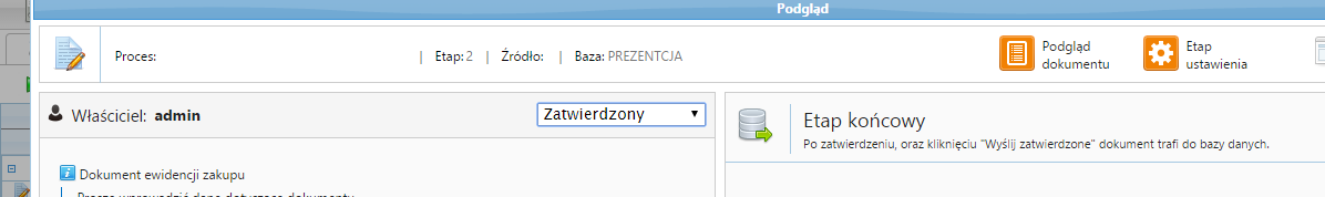 W kolejnym etapie wypełniania dokumentów będziemy pobierać dane do uzupełnienia z systemu ERP.