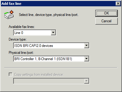2. Dodając nowe faksmodemy po instalacji programu GFI FaxMaker, kliknij przycisk Detect w oknie Lines/Devices, aby program wykrył je automatycznie, a następnie dodaj je do listy urządzeń.