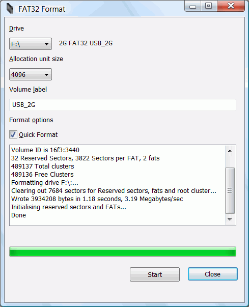 Formatowanie dysków twardych w systemie FAT32 Domyślnie systemy Windows XP oraz Windows 7 formatują dyski o pojemności większej niż 32GB w systemie NTFS.