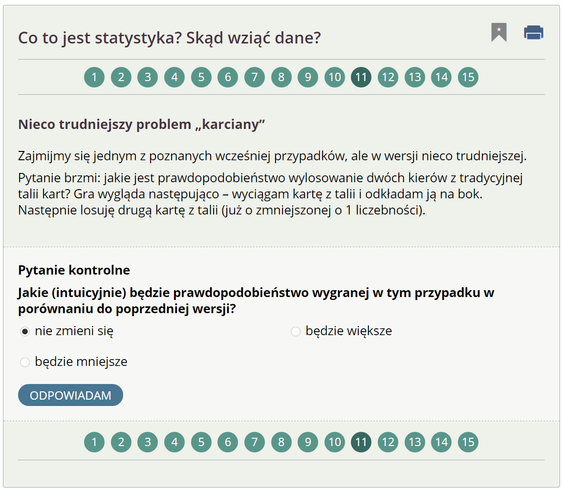 platformie: Treści przykładów powinny na tym etapie odnosić