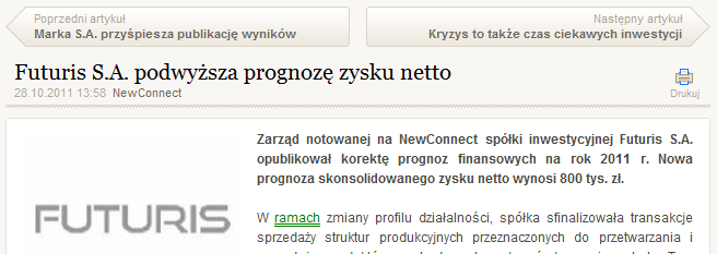 4. Ticker został wzbogacony o możliwość wyboru notowań. Dodatkowo zalogowani użytkownicy mogą wybrać, które notowania chcą mieć przedstawiane domyślnie.