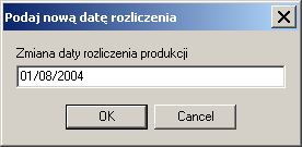 Funkcja ta: - nie przenosi produkcji z okresu zamkniętego przy włączonym module zamknięcia miesiąca - nie przenosi produkcji na okres zamknięty przy włączonym module zamknięcia miesiąca - działa na