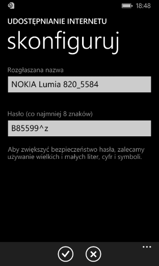 Rys. 22 Udostępnienie połączenia Internetowego 4.1.