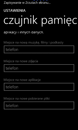 4.1.17 Czujnik danych Czujnik danych pokazuje szczegółowy podział wykorzystania danych w telefonie Windows Phone i pomaga uniknąć nieoczekiwanych opłat, ponieważ ostrzega o zbliżaniu się do limitu